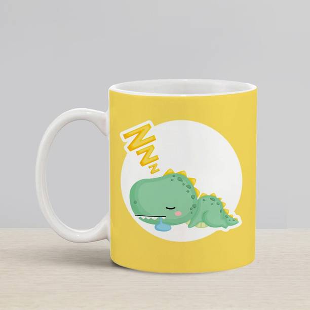 Flipkart SmartBuy Sleepy Dinosaur Ceramic Coffee Mug
