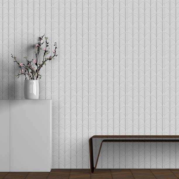 DWELLSINDIA Decorative Grey Wallpaper