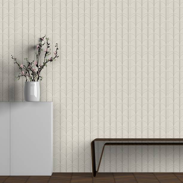 DWELLSINDIA Decorative Beige Wallpaper