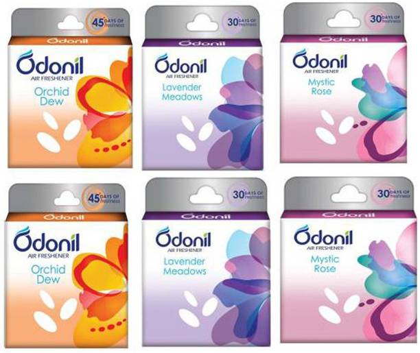 Odonil ROSE, LAVENDER, SANDAL Blocks ROSE + SANDAL + LAVENDER (50G*6)