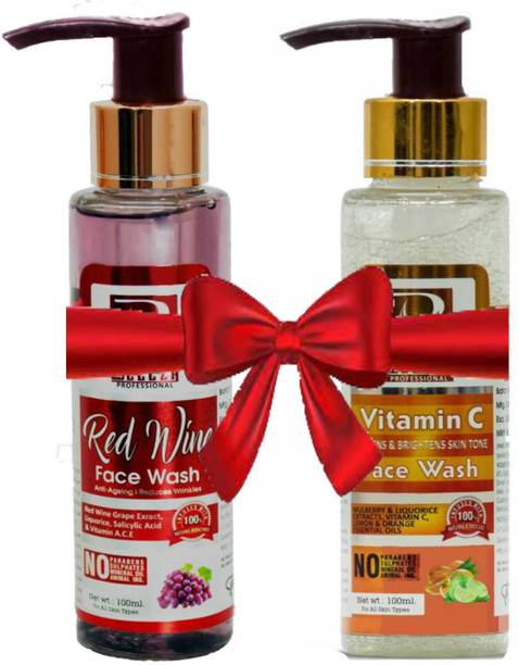 Beleza professional Combo Pack of RED WINE FACE WASH (1...