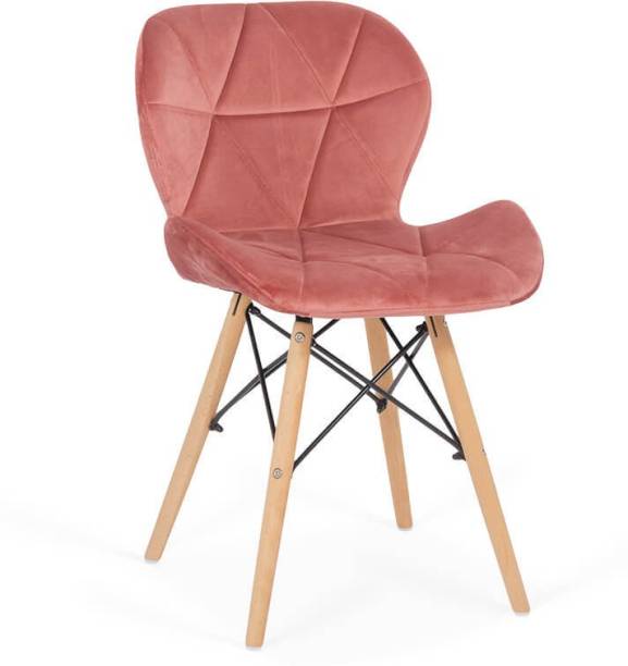 Round Dining Chairs, Dark Pink Leather Dining Chairs