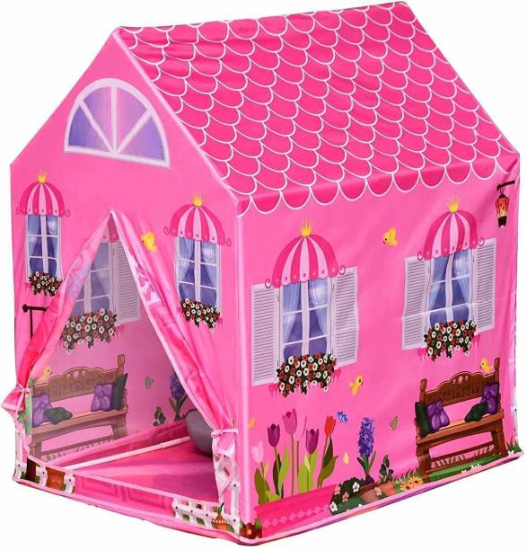 STAR CAVES Kids Play Tent House for 10 Year Old Girls and Boys (Doll House) (Pink)
