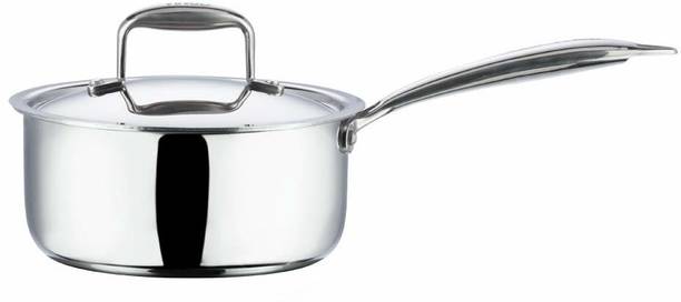 VINOD Platinum Triply Stainless Steel Saucepan with Lid 20 cm- 3