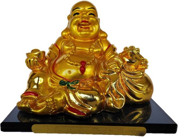 KRISHNA Feng Shui Laughing Buddha Decorative Showpiece  -  10 cm