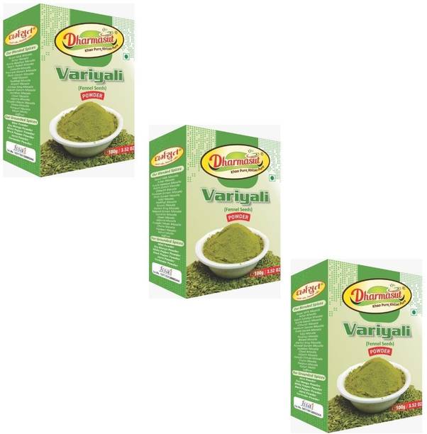 Dharmasut Fennel seed Powder (Variyali Powder) 300g | 100g*Pack of 3