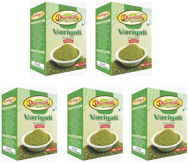 Dharmasut Saunf Powder (Variyali Powder) 100g*Pack of 5 | 500g