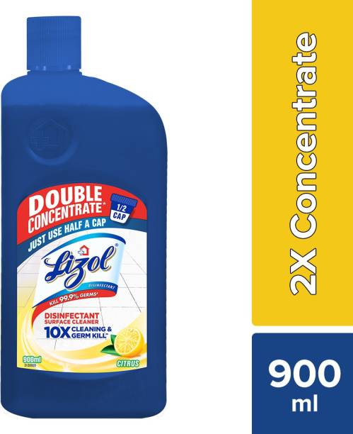 Lizol DOUBLE Concentrate Disinfectant Surface Cleaner Citrus