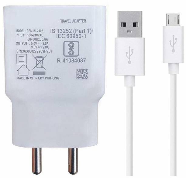 TROST 25 W Quick Charge 2.1 A Wall Charger for Mobile with Detachable Cable