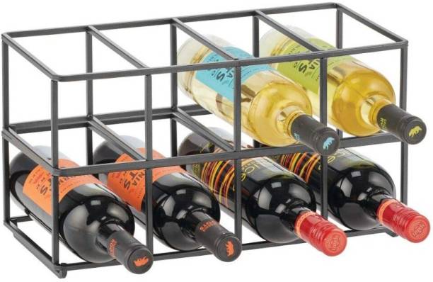 GREEN TOUCH Iron Bottle Rack Cabinet