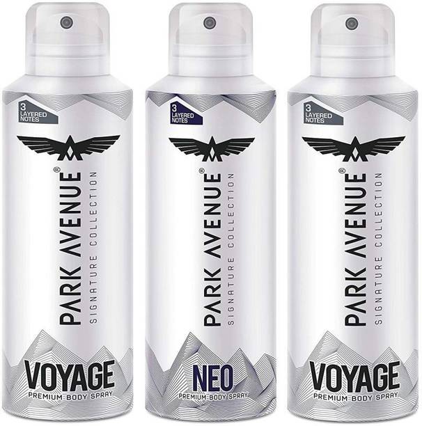 PARK AVENUE Signature Deo Collection For Men Combo Pack of 3 (140
