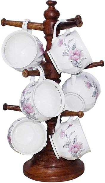Voody Cup Kitchen Rack Wood Mug Stand