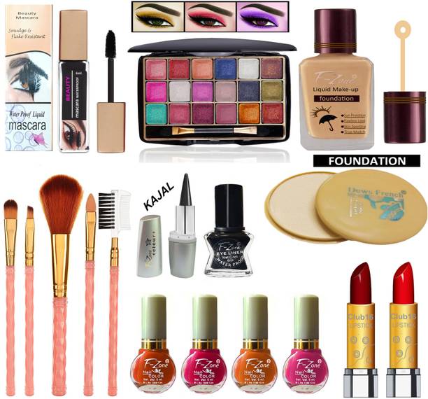 CLUB 16 Stylish & Party Wear Makeup Kit Of 17 Makeup Items TTL18
