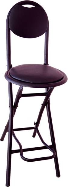 CSS 24'' Height Heavy Duty Folding Chair-Foot Rest Higher/Kitchen/Shop/Bar/Breakfast Foam Cafeteria Chair
