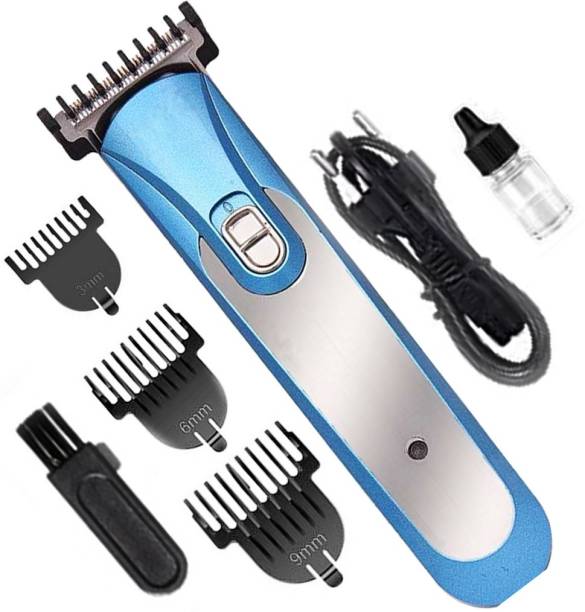 Kemy Electric Cordless Barber Hair Trimmer Clipper Beard Razor Machine for Men Kids by AC Rechargeable or AA Battery Trimmer 60 min  Runtime 3 Length Settings
