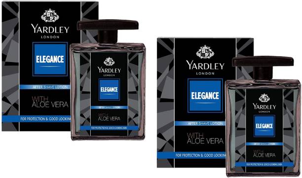 YARDLEY LONDON ELEGANCE AFTER SHAVE LOTION 100ML EACH PACK OF 2