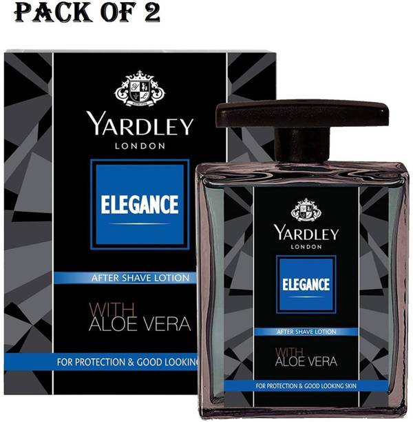 YARDLEY LONDON ELEGANCE AFTER SHAVE LOTION 100 PACK OF 2