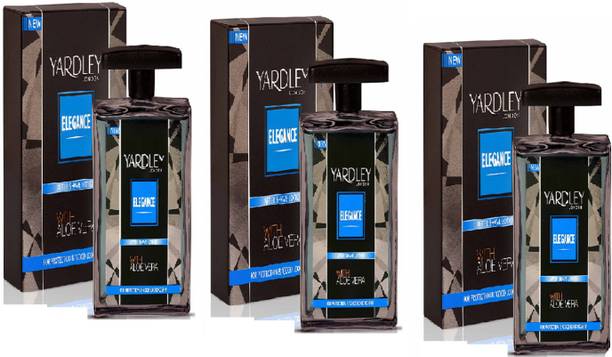 YARDLEY ELEGANCE AFTER SHAVING LOTION WITH ALOE VERA EACH 50ML PACK OF 3