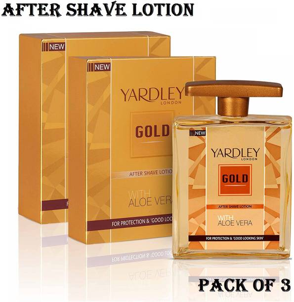 YARDLEY LONDON GOLD LOTION WITH ALOE VERA 50ML 3 PC