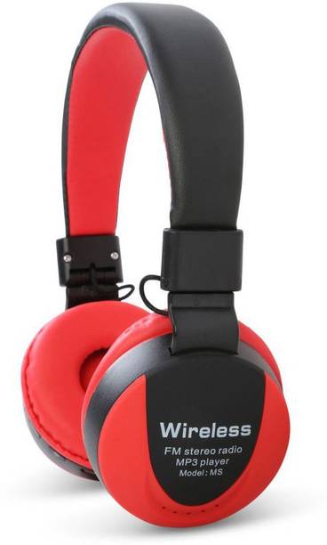 Techobucks Adjustable Wired/Wireless Deep Rich Bass Stereo Sound Headphone Bluetooth