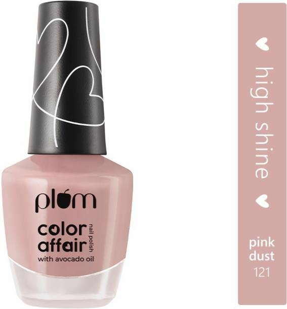 Plum Color Affair Nail Polish - Pink Dust - 121 | 7-Free Formula | High Shine & Plump Finish | 100% Vegan & Cruelty Free Pink Dust