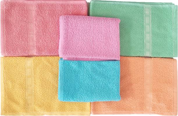Onlinch Hand Towels Set of 6 Piece for Kitchen, wash Basin & Gym LIGHT ORANGE Cloth Napkins