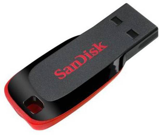 SanDisk Cruzer Blade SDCZ50-016G-135 16GB USB 2.0 Pen Drive 16 GB Pen Drive Compatible with Audio Player, Desktop Computer, Laptop USB 2.0 Plastic Case