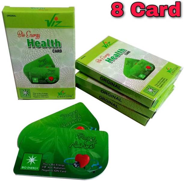 Viz Creation 2 mm Anti Radiation Bio Energy Nano Original Health Card (Power of Nature) 8 CARD Anti-Radiation Card