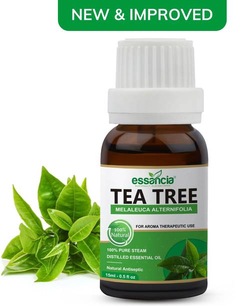 essancia Tea Tree Essential Oil for Face, Hair Care, Skin Care, Acne, Scalp, Foot, Toenails, Pimples, Dandruff, and Aromatherapy. 100% Pure, Natural, Undiluted and Therapeutic Grade Essential Oil