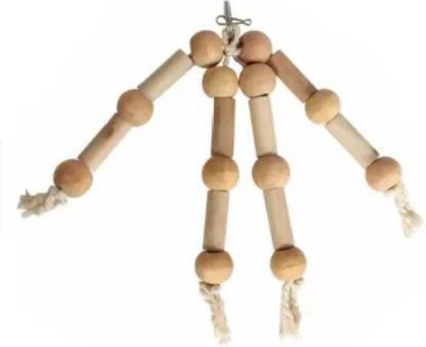 AKSHAT ENTERPRISES Natural Wooden Hanging Chew Rope(70) Bird Play Stand