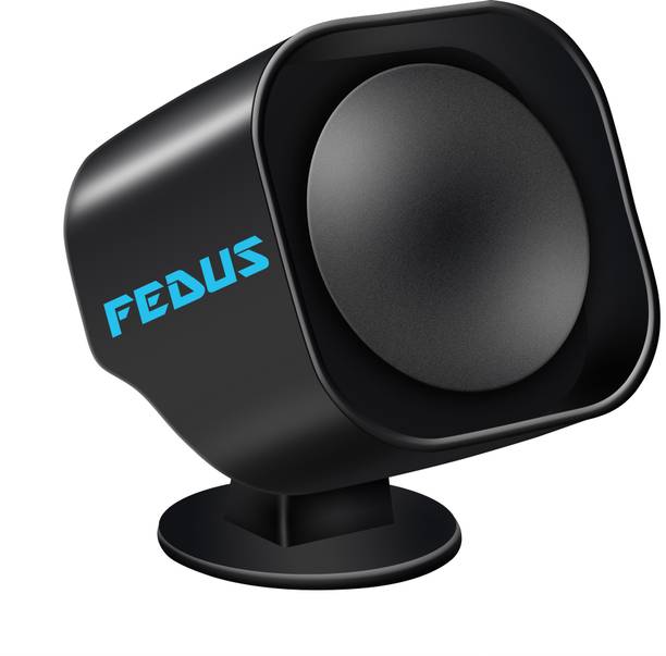 Fedus 220v -110 DB Industrial Security Sound Alarm Buzzer Siren Hooter Security Loud Sound Alarm for Bank, Factories, Hospitals, Mines, fire Alarm, Security System, Ambulance Etc,Pack of 1 Black Audible Car Alarm