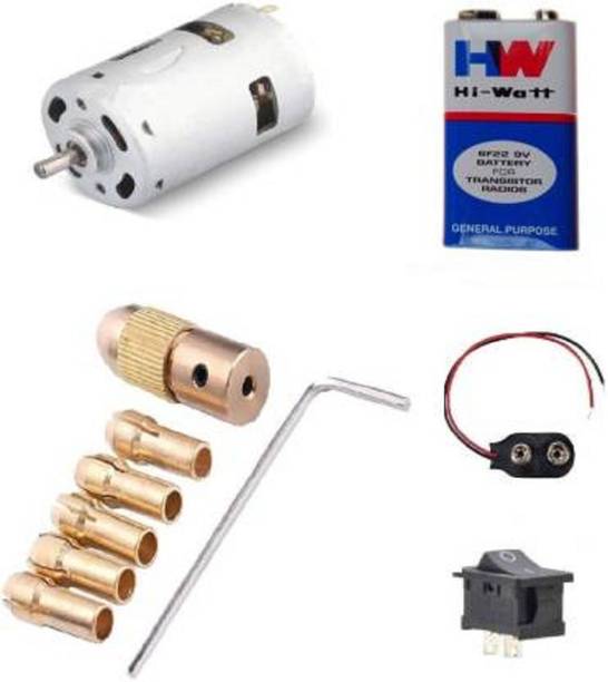 22 TECH 0.5 - 3mm metal drill chuck collet and 1 DC motor Rotary Tool (3 mm) Motor Control Electronic Hobby Kit