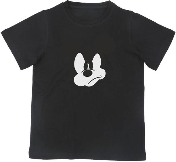Mickey Mouse Family Boys Printed Pure Cotton Regular T Shirt