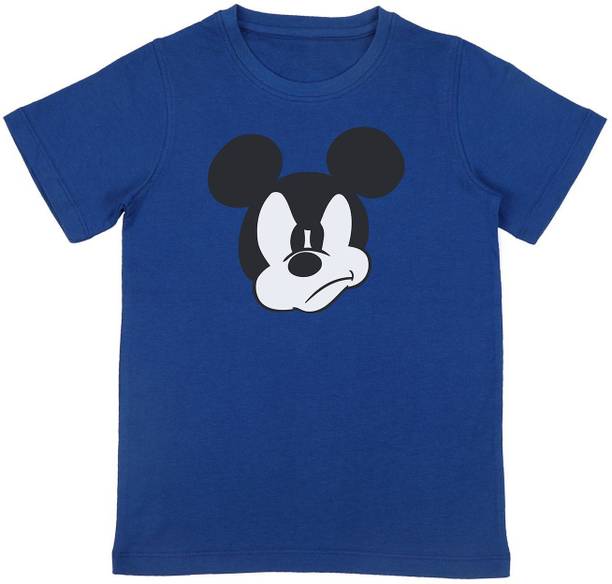 Mickey Mouse Family Boys Printed Pure Cotton Regular T Shirt