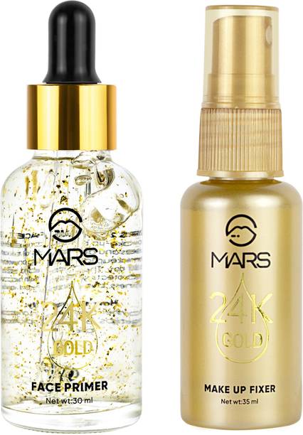 MARS 2 in 1 24 K Gold Primer and Makeup Setting Spray Primer  - 65 ml