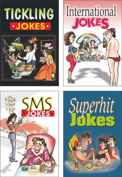 Sawan Present Set Of 4 SMS Books | Tickling Jokes, International Jokes, SMS Jokes And Superhit Jokes