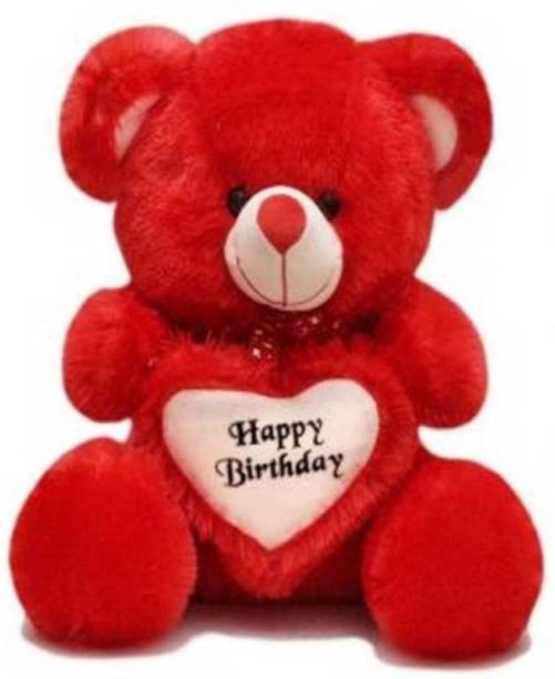 tas Happy Birthday Red Teddy bear 2 feet - 60 cm  - 60 cm