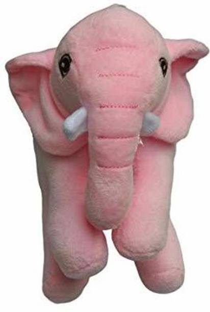 pipika Stuffed Spongy Huggable Cute Missy Elephant (18 cm) Pink  - 10 cm