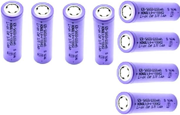 Neoware 3.7 Volt Rechargeable Lithium Ion Cell,Long Lasting High Performance 2000 mAH  | 18650  (Its not a AA and AAA Size) (Pack of 8),18X65 mm Size  Battery