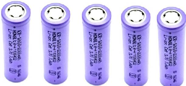 Neoware 3.7 Volt Rechargeable Lithium Ion Cell,Long Lasting High Performance 2000 mAH  | 18650  (Its not a AA and AAA Size) (Pack of 5),18X65 mm Size  Battery