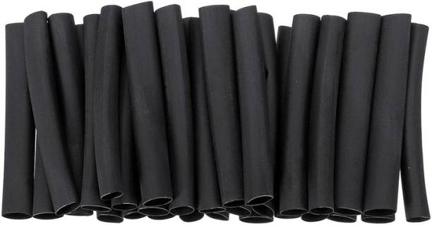 RPI SHOP - 250 Pcs Black 2mm Polyolefin Heat Shrink Tube, Insulated Wire Cable Sleeve Wrap, 45mm(1.75" Inch) Machine Cut Pieces Heat Shrink Cable Sleeve