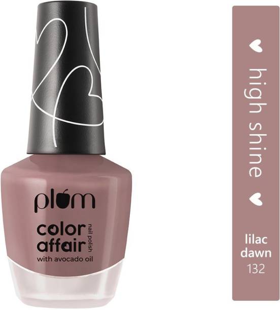 Plum Color Affair Nail Polish - Lilac Dawn - 132 | 7-Free Formula | High Shine & Plump Finish | 100% Vegan & Cruelty Free (Lilac Dawn - 132)