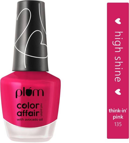 Plum Color Affair Nail Polish - Think-in’ Pink - 135 | 7-Free Formula | High Shine & Plump Finish | 100% Vegan & Cruelty Free (Think-in’ Pink - 135)