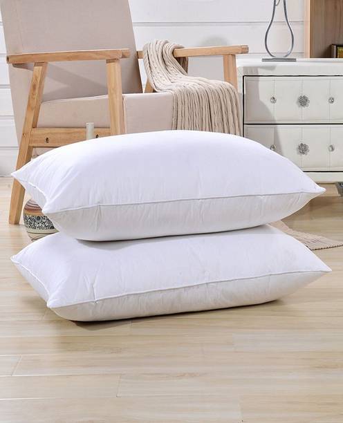 Prima Facie Luxury Cotton Solid Sleeping Pillow Pack of 2