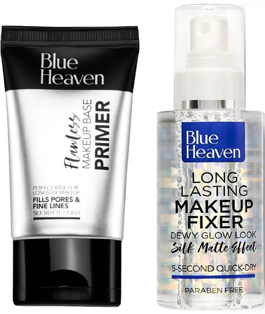 BLUE HEAVEN Flawless Base (18g) & Long Lasting Makeup Fixer (60ml) Primer  - 78 ml