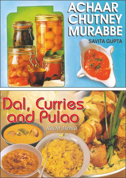 Achaar, Chutney, Murabbe And Dal, Curries And Pulao Book By Ruchi Mehta : Recipe Book For Home Cooking, Homemade Cooking Recipes, Indian Cooking Book | Set Of 2 Cooking Books