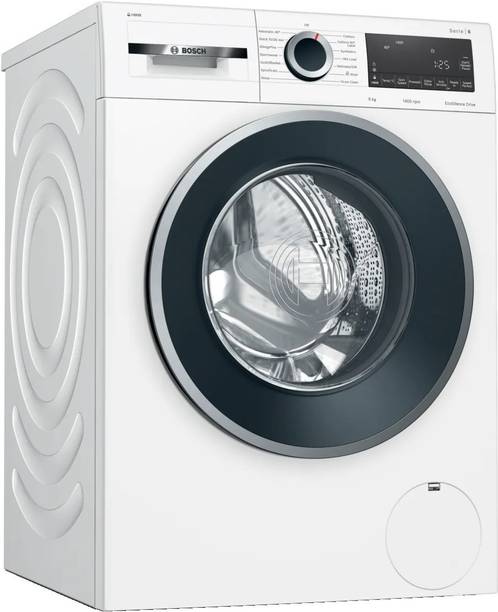 BOSCH 9 kg 1400RPM, Anti Wrinkle, i-DOS system and EcoSilence Drive motor Fully Automatic Front Load Washing Machine with In-built Heater White