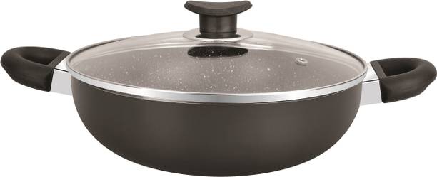 BERGNER Essential Plus Kadhai 20 cm diameter with Lid 2 L capacity