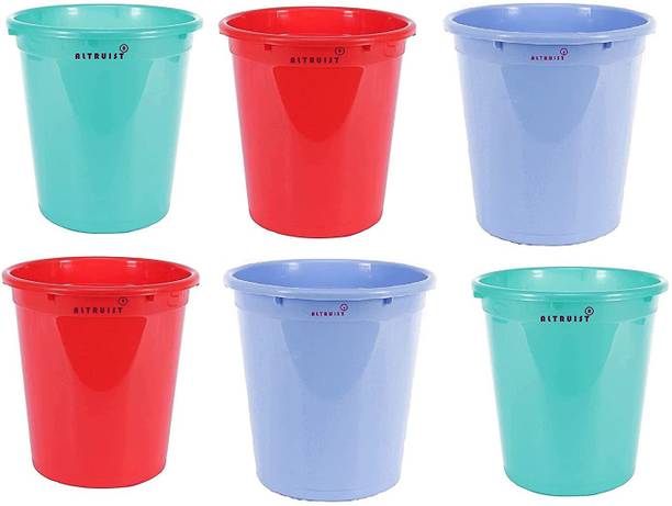 Altruist Plastic Open Smart Garbage Bin Dustbin 8 Liter, Pack of 6 डस्टबिन