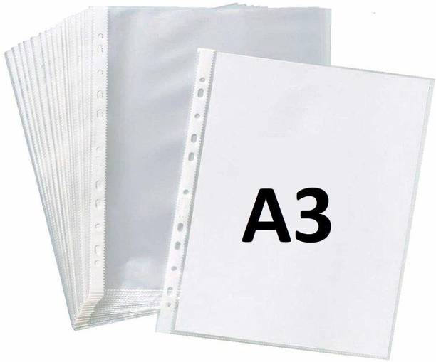 True-Ally Heavy duty Plastic A3 size Sheet protector